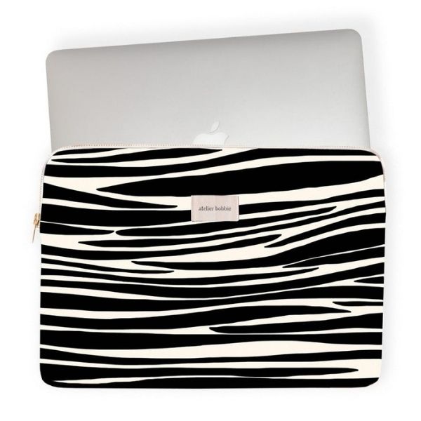 Stijlvolle Atelier Bobbie laptophoes met zebraprint